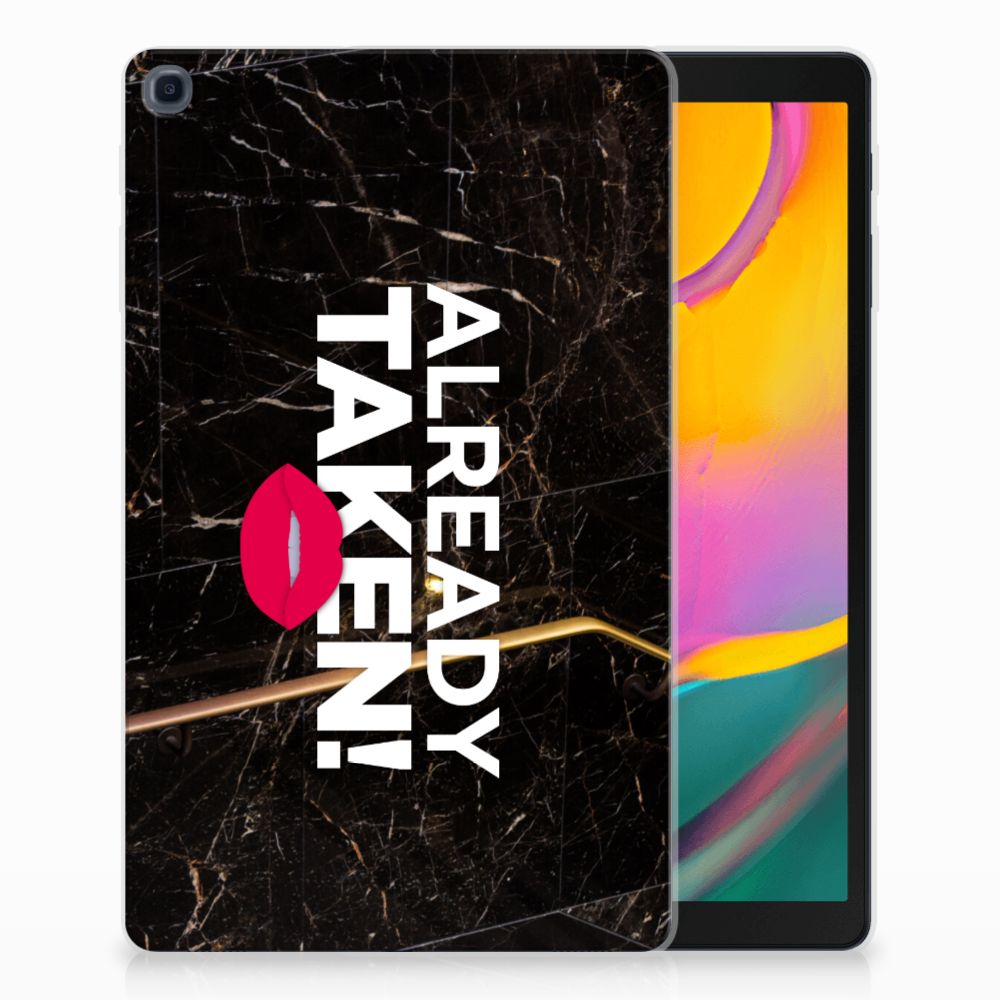 Samsung Galaxy Tab A 10.1 (2019) Back cover met naam Already Taken Black