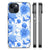 Bloemen Hoesje voor iPhone 15 Plus Flowers Blue B2C Telecom