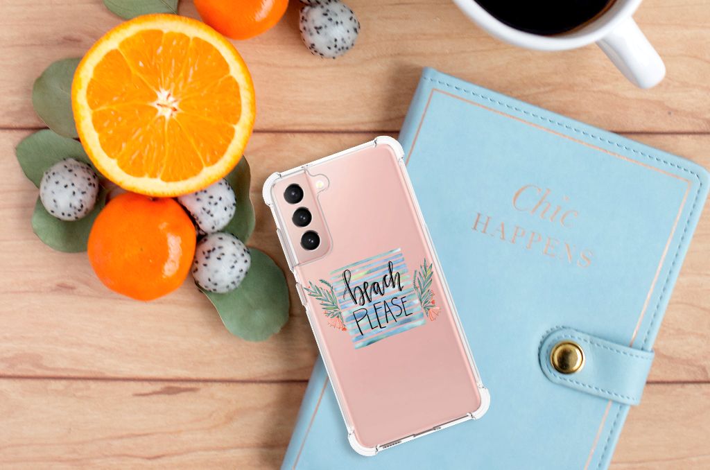 Samsung Galaxy S21 FE Stevig Bumper Hoesje Boho Beach B2C Telecom