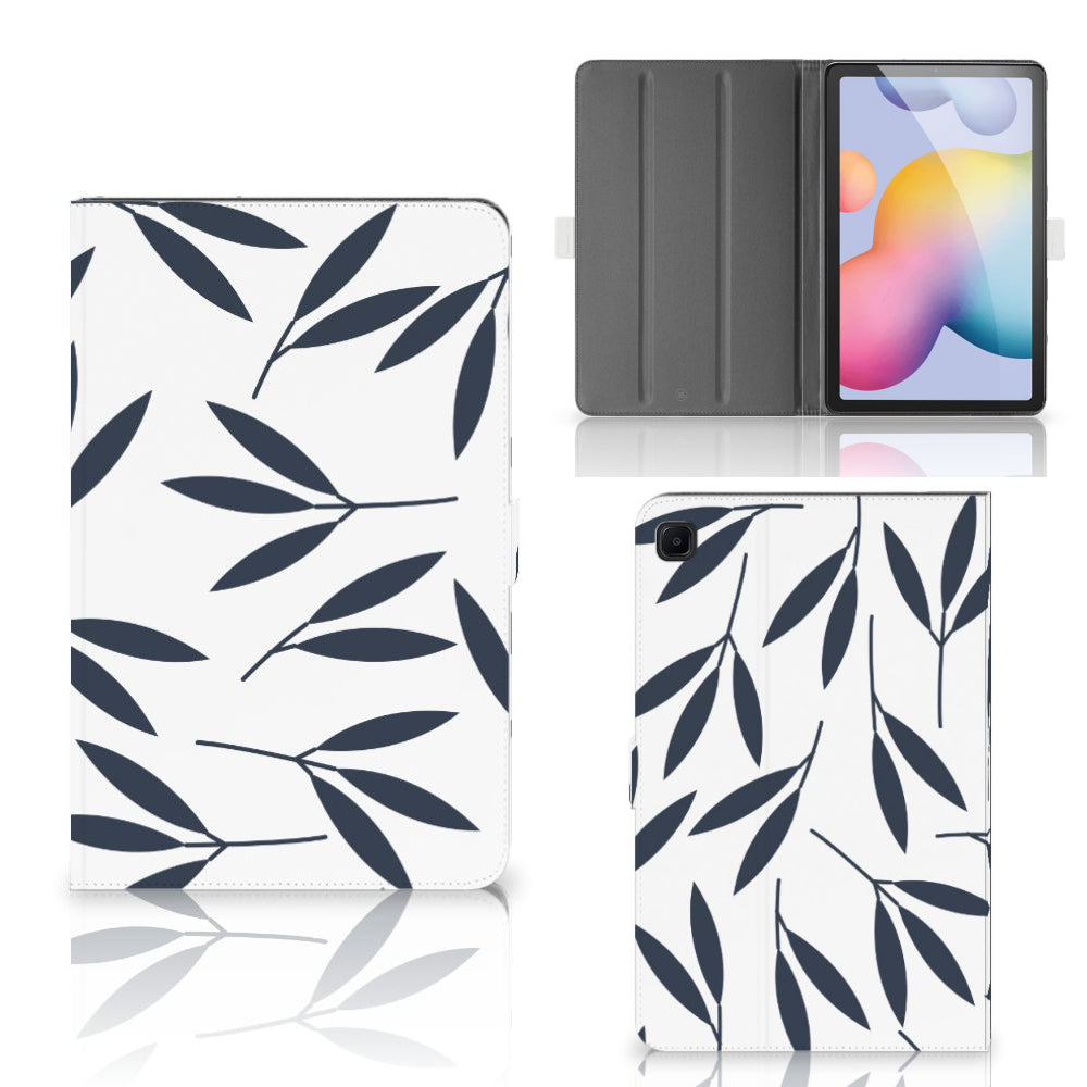 Samsung Galaxy Tab S6 Lite | S6 Lite (2022) Tablet Cover Leaves Blue