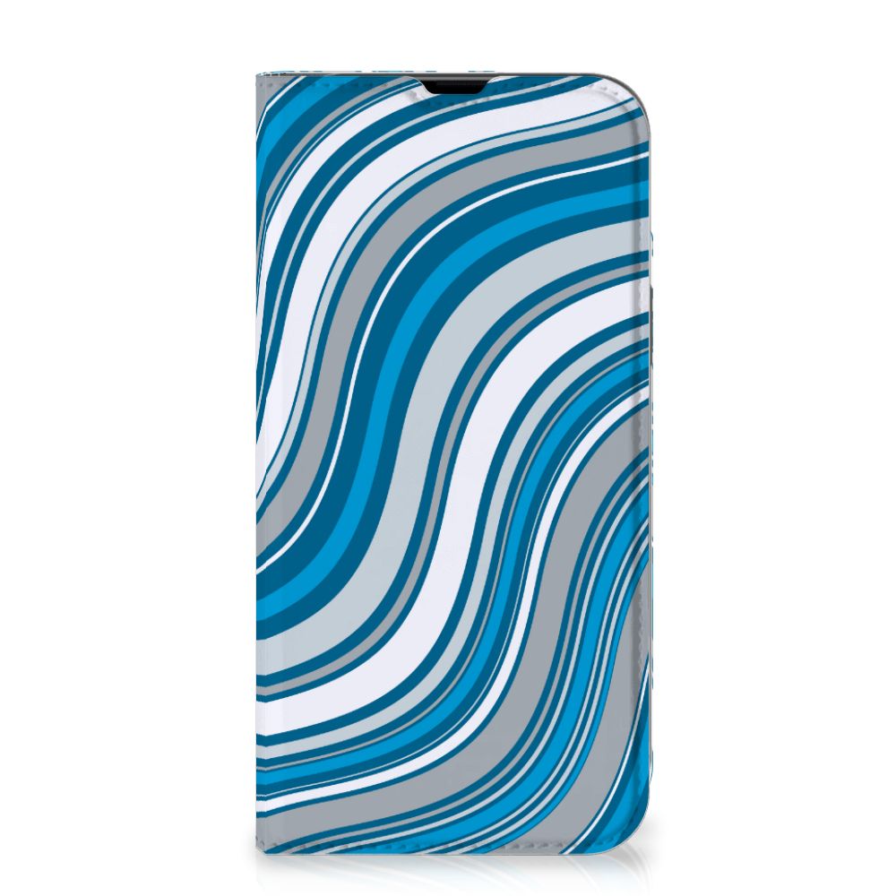 iPhone 13 Pro Max Hoesje met Magneet Waves Blue - B2C Telecom