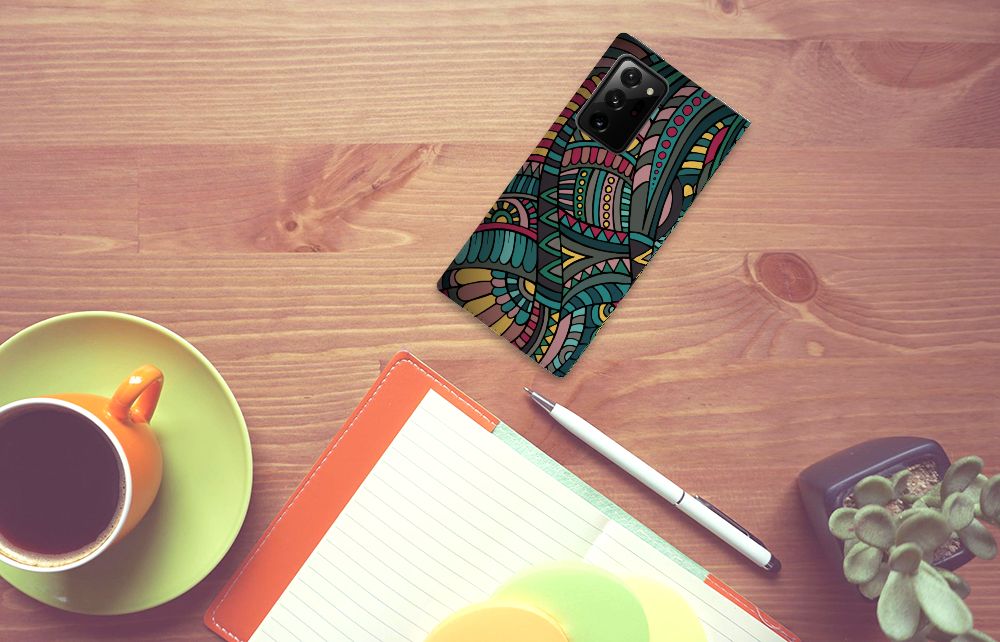 Samsung Galaxy Note 20 Ultra Hoesje met Magneet Aztec - B2C Telecom