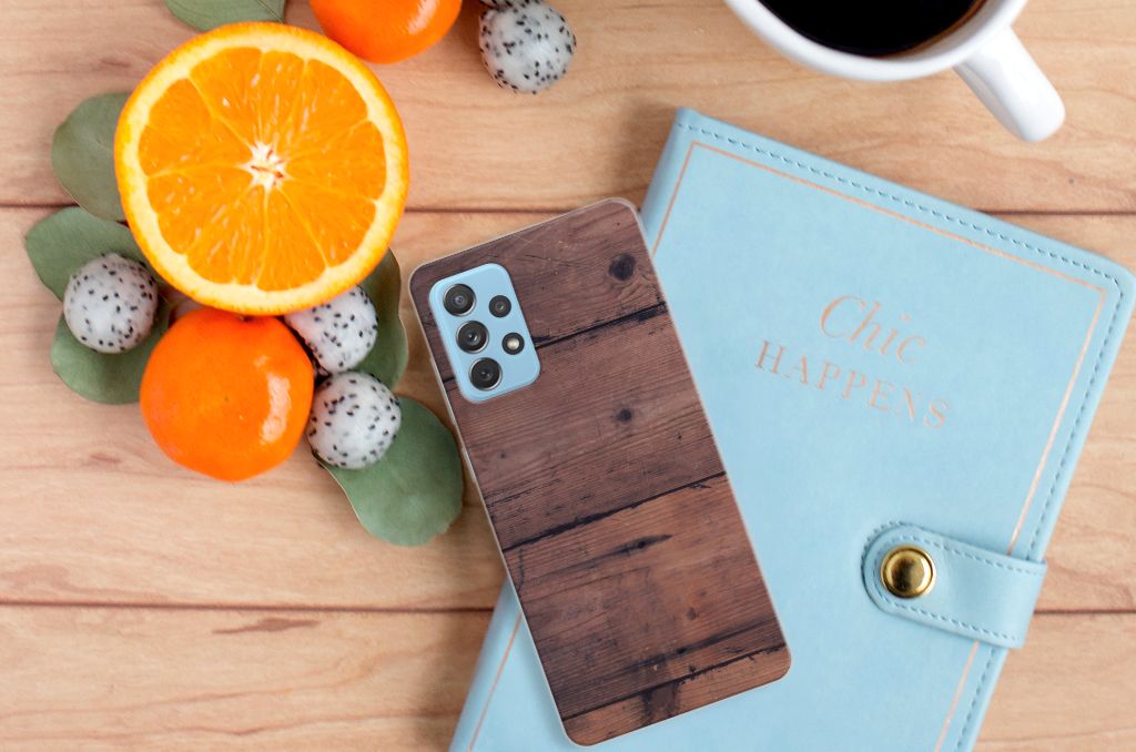 Samsung Galaxy A72 Bumper Hoesje Old Wood B2C Telecom