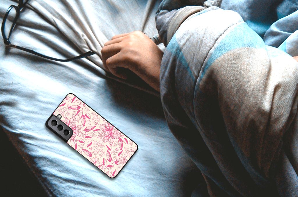 Samsung Galaxy S21FE Bloemen Hoesje Pink Flowers B2C Telecom