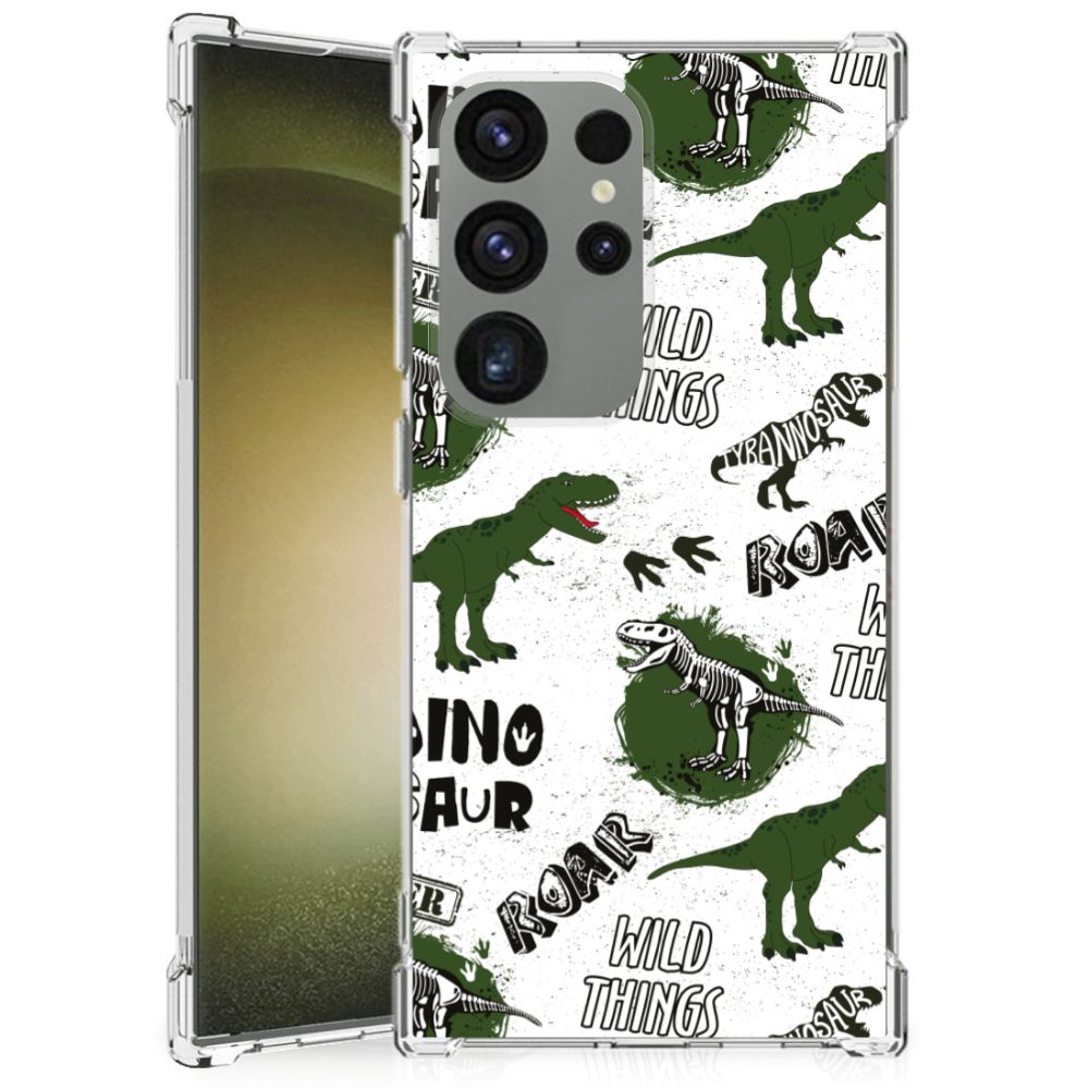 Case Anti-shock voor Samsung Galaxy S24 Ultra Dinosaurus