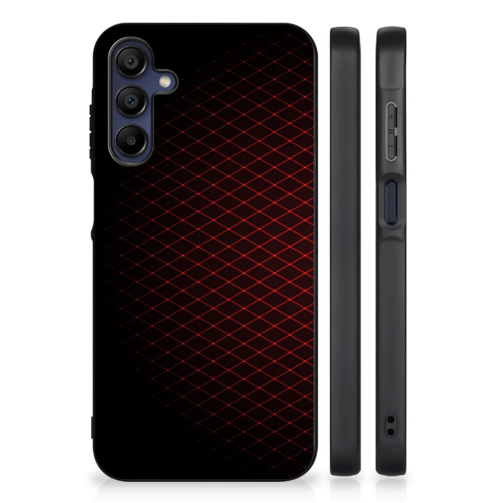 Samsung Galaxy A15 Back Case Geruit Rood