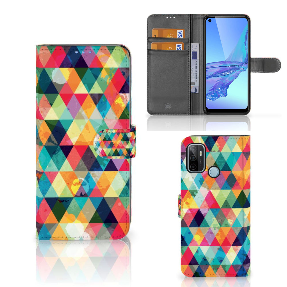 OPPO A53 | OPPO A53s Telefoon Hoesje Geruit