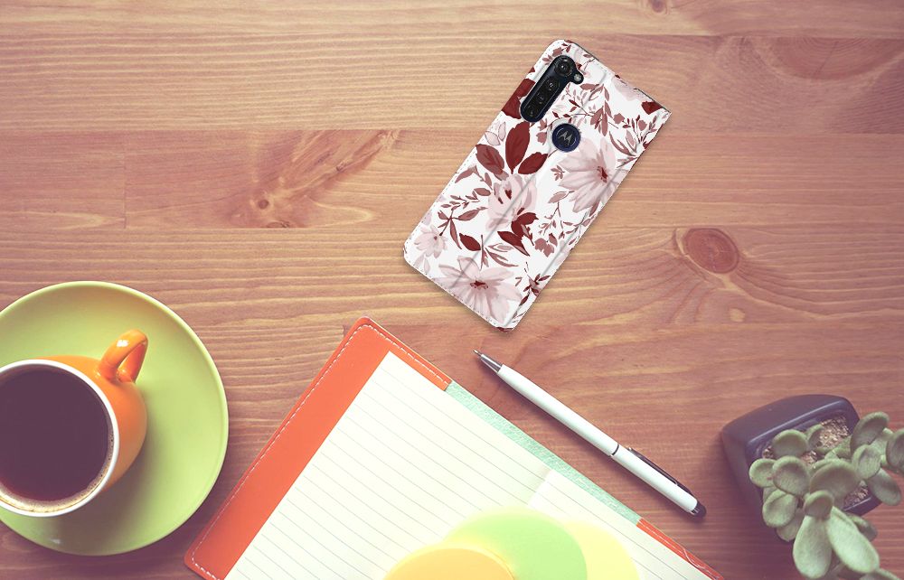 Bookcase Motorola Moto G Pro Watercolor Flowers - B2C Telecom