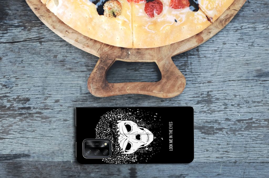 Mobiel BookCase OPPO A74 4G Skull Hair - B2C Telecom