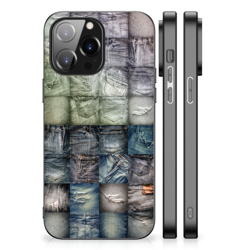 GSM Cover iPhone 14 Pro Max Spijkerbroeken