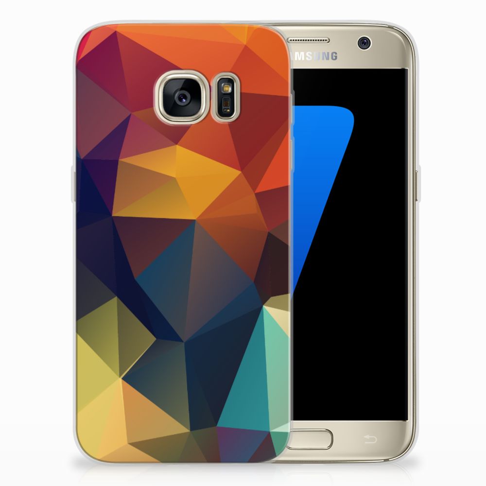 Samsung Galaxy S7 TPU Hoesje Polygon Color