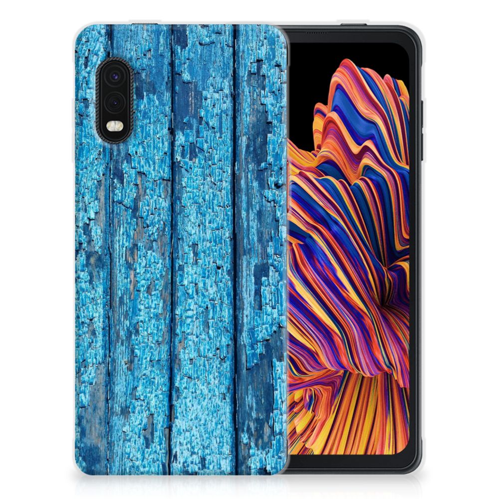 Samsung Xcover Pro Bumper Hoesje Wood Blue B2C Telecom