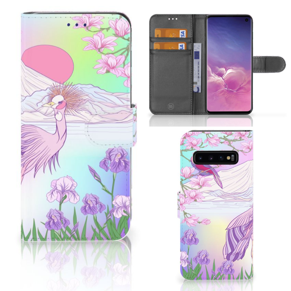 Samsung Galaxy S10 Telefoonhoesje met Pasjes Bird