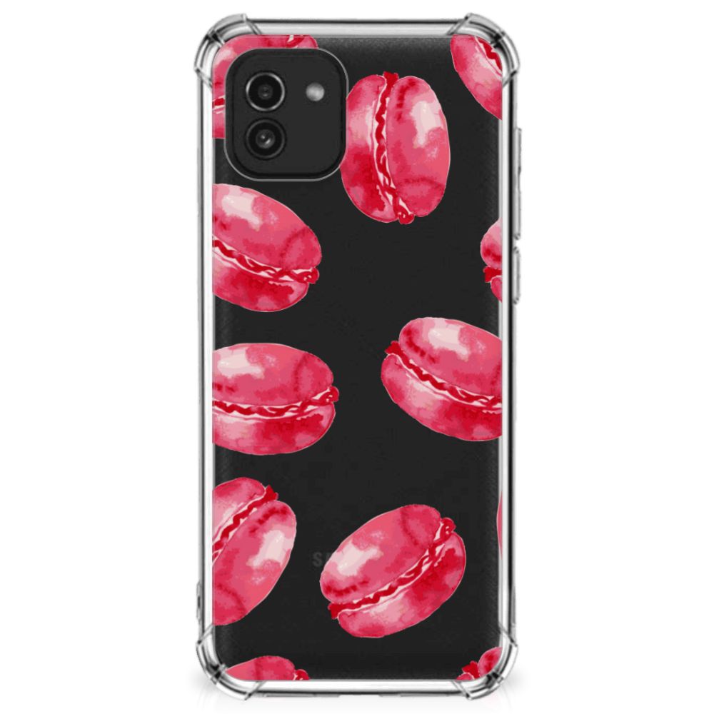 Samsung Galaxy A03 Beschermhoes Pink Macarons