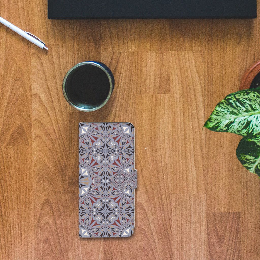 Samsung Galaxy S21 Ultra Bookcase Flower Tiles