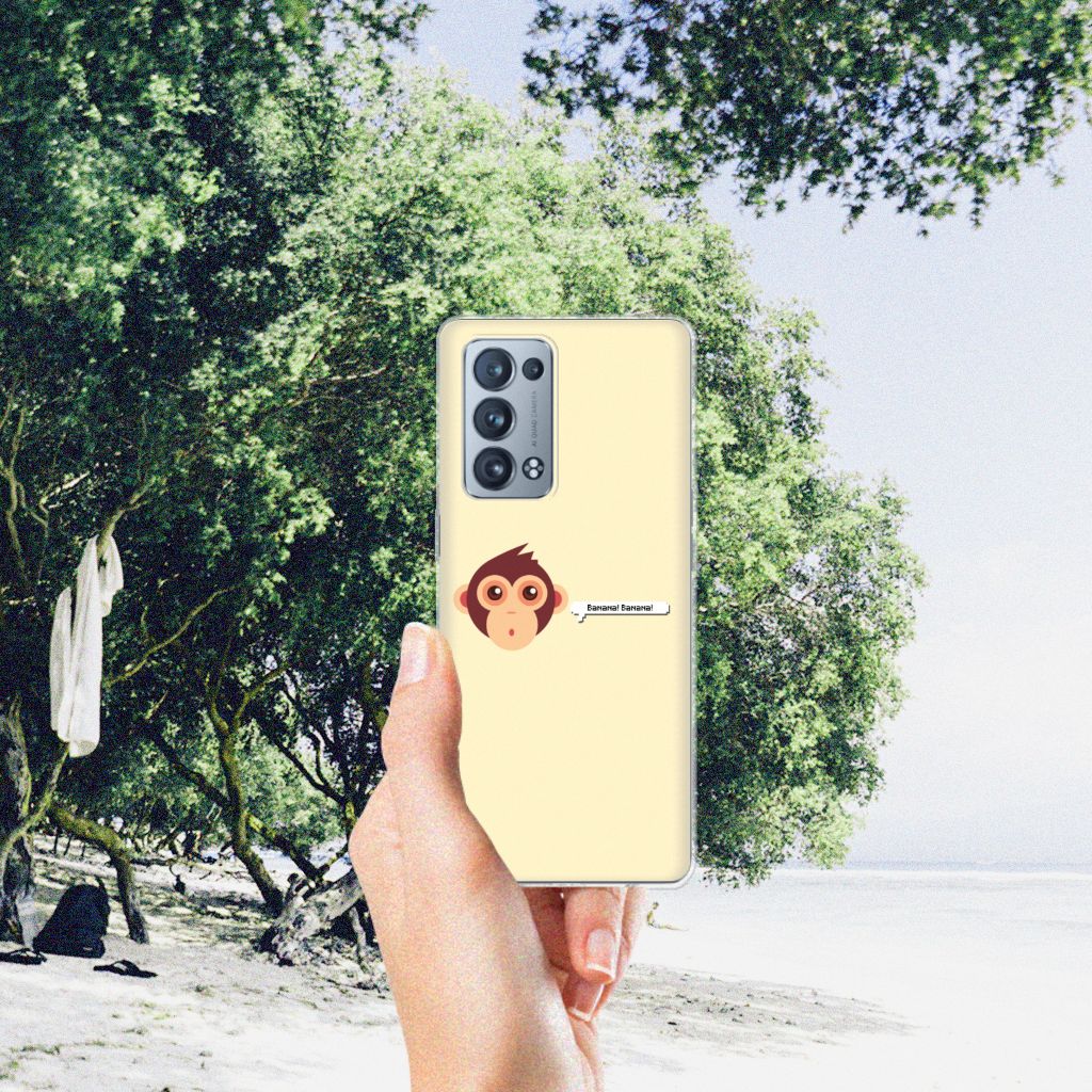 OPPO Reno 6 Pro Plus 5G Telefoonhoesje met Naam Monkey B2C Telecom
