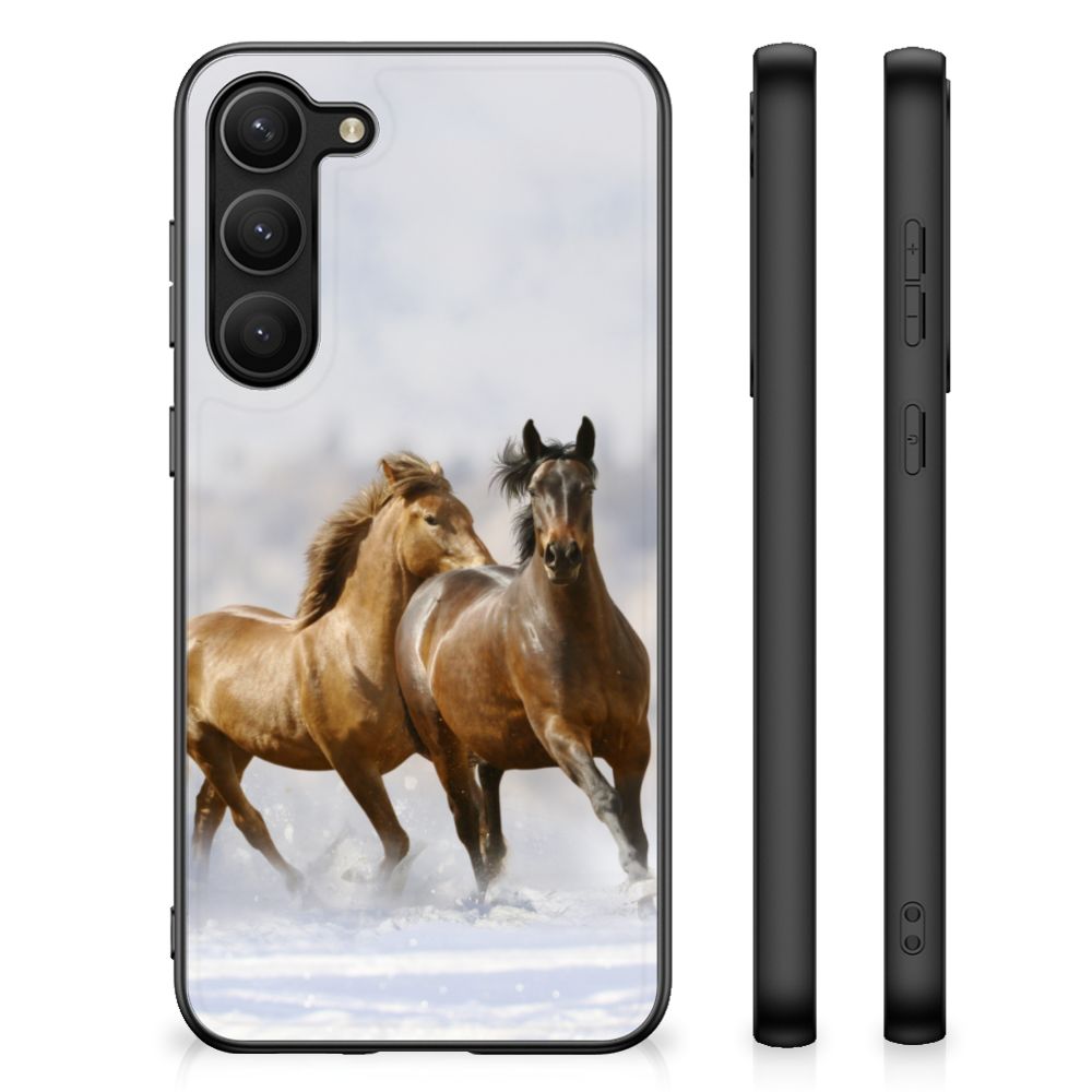 Samsung Galaxy S23 Plus Dierenprint Telefoonhoesje Paarden