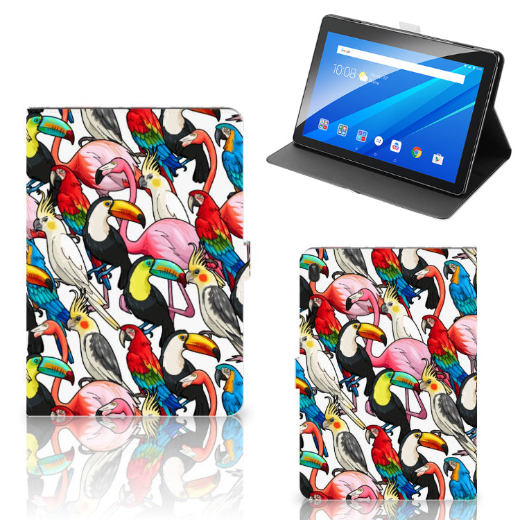 Lenovo Tab E10 Flip Case Birds