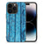 iPhone 15 Pro Houten Print Telefoonhoesje Wood Blue