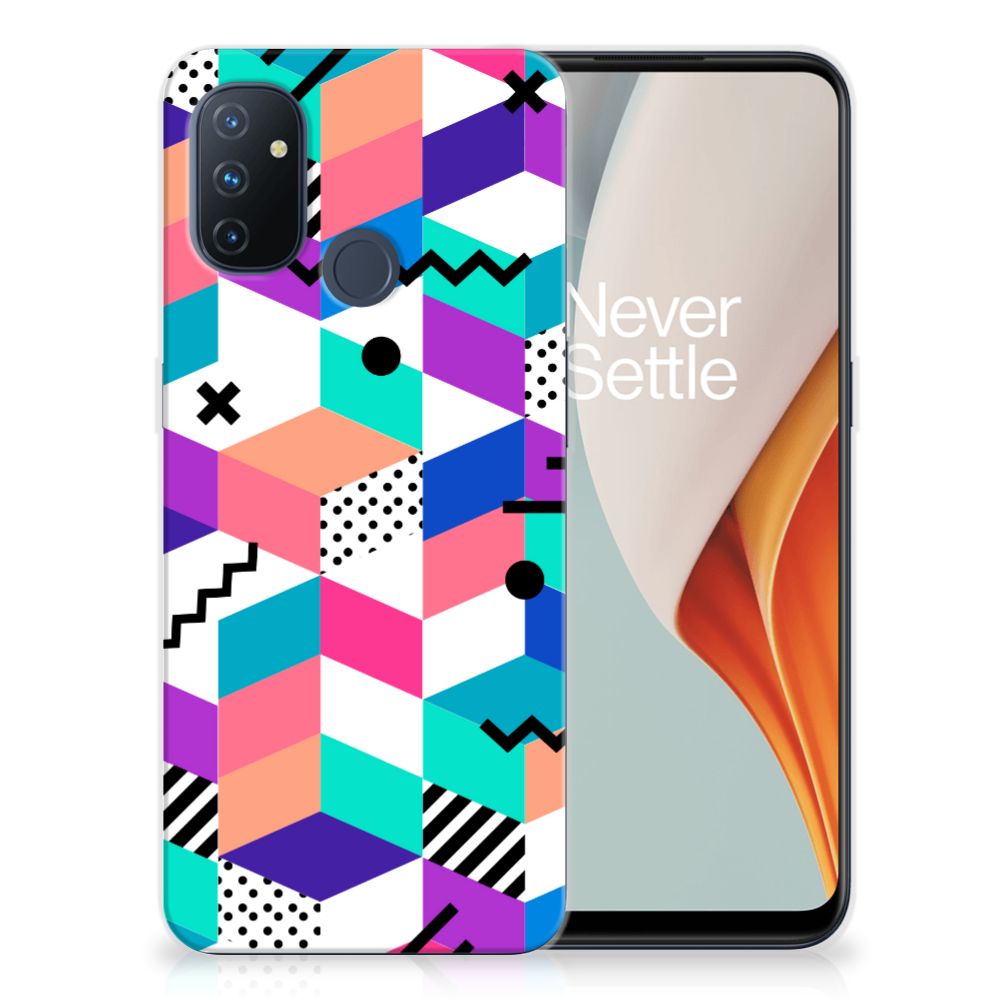 OnePlus Nord N100 TPU Hoesje Blokken Kleurrijk