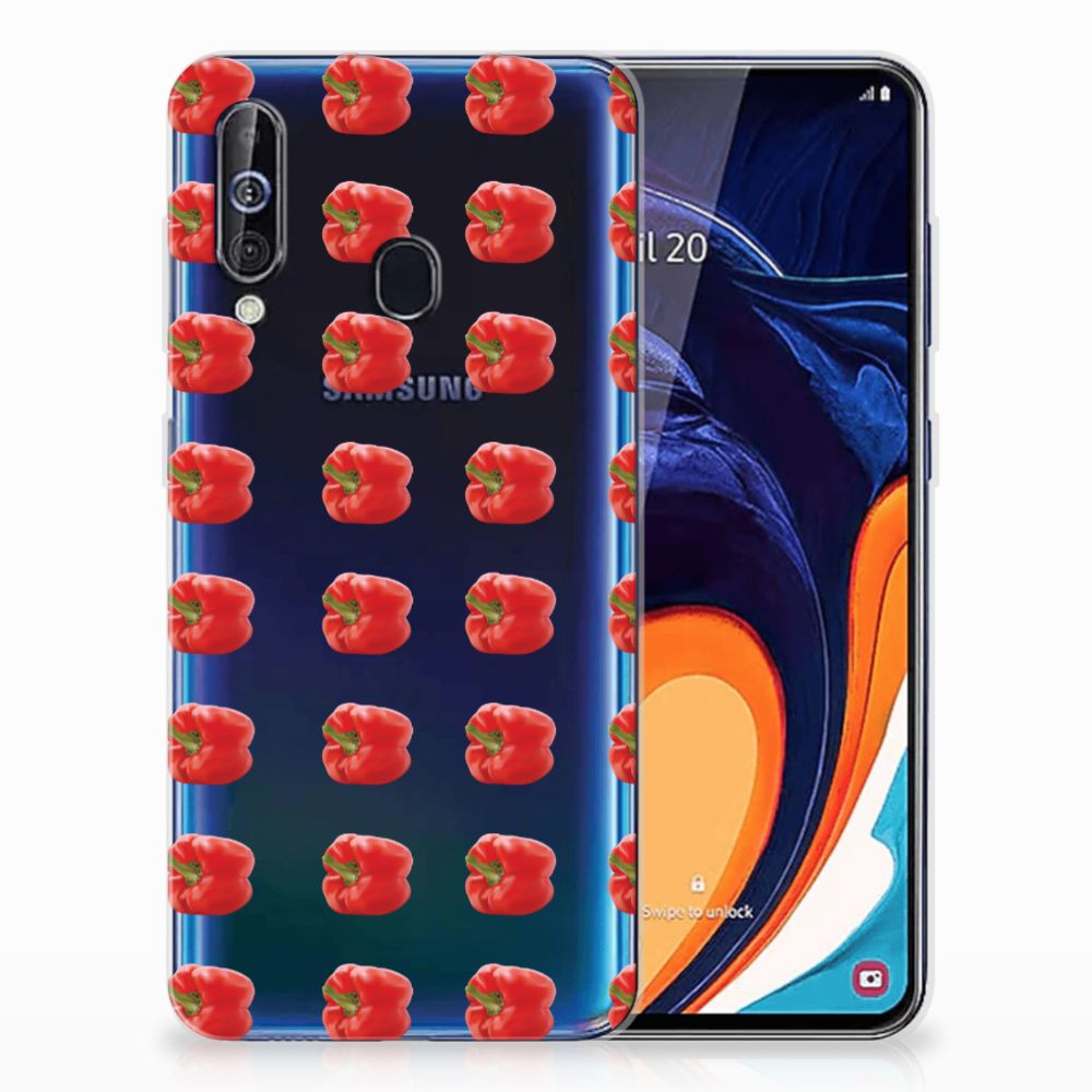 Samsung Galaxy A60 Siliconen Case Paprika Red