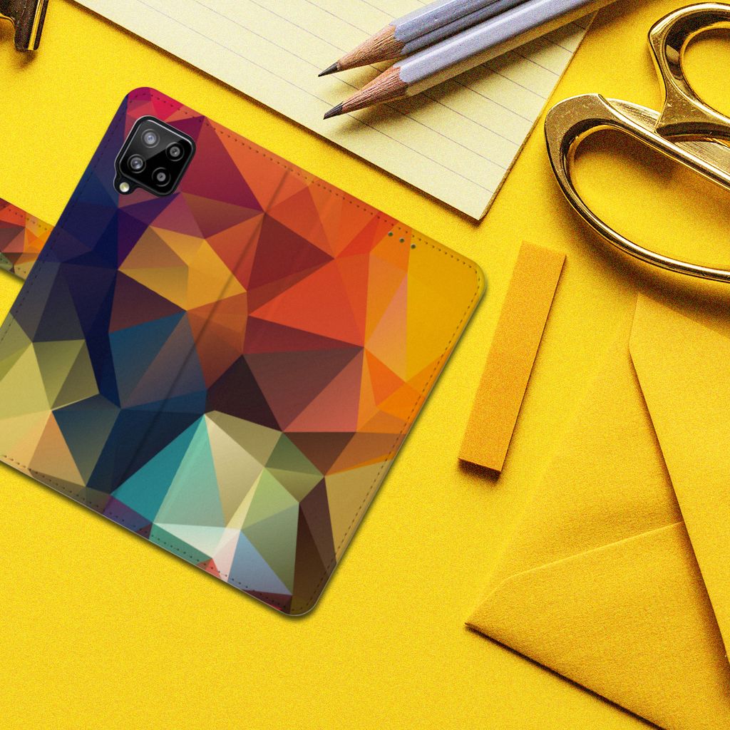 Samsung Galaxy A42 5G Book Case Polygon Color