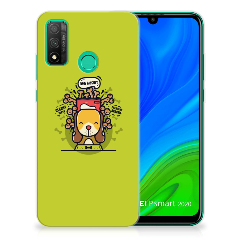 Huawei P Smart 2020 Telefoonhoesje met Naam Doggy Biscuit B2C Telecom