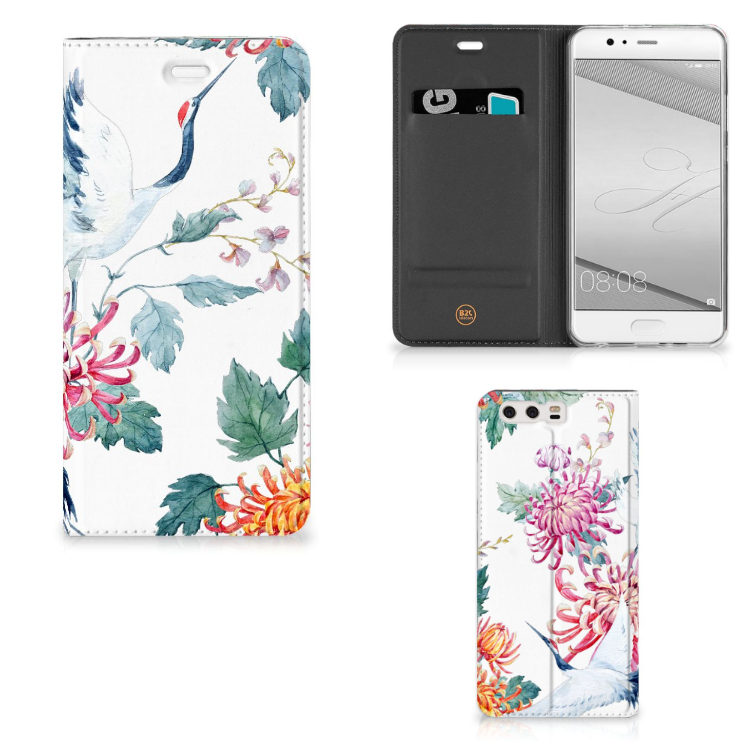 Huawei P10 Plus Hoesje maken Bird Flowers