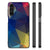 Samsung Galaxy A14 5G Backcover Polygon Dark met abstracte print voor optimale bescherming en stijl.
