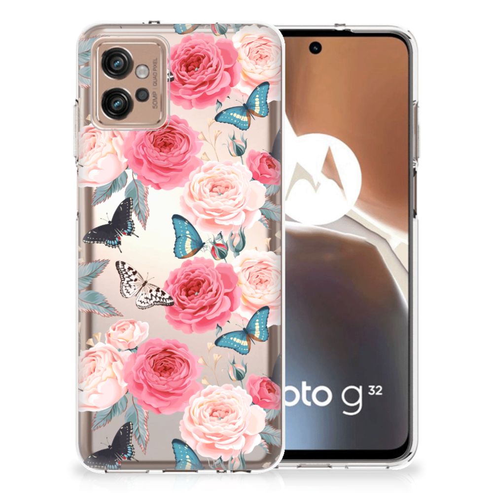 Motorola Moto G32 TPU Case Butterfly Roses B2C Telecom
