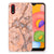 Samsung Galaxy A01 TPU Siliconen Hoesje Marmer Oranje
