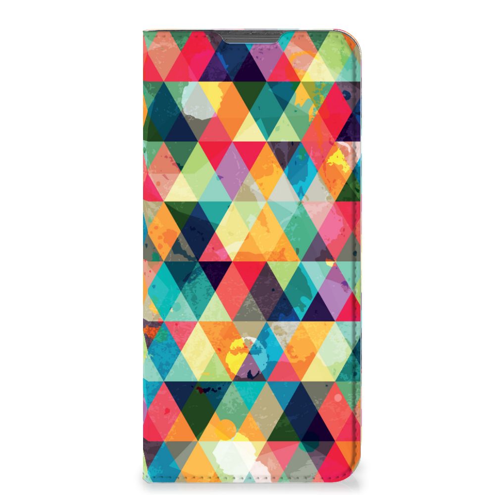 Motorola Moto E32 | Moto E32s Hoesje met Magneet Geruit - B2C Telecom