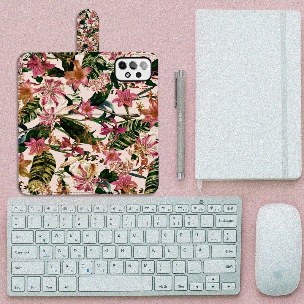 Samsung Galaxy A73 5G Hoesje Flowers