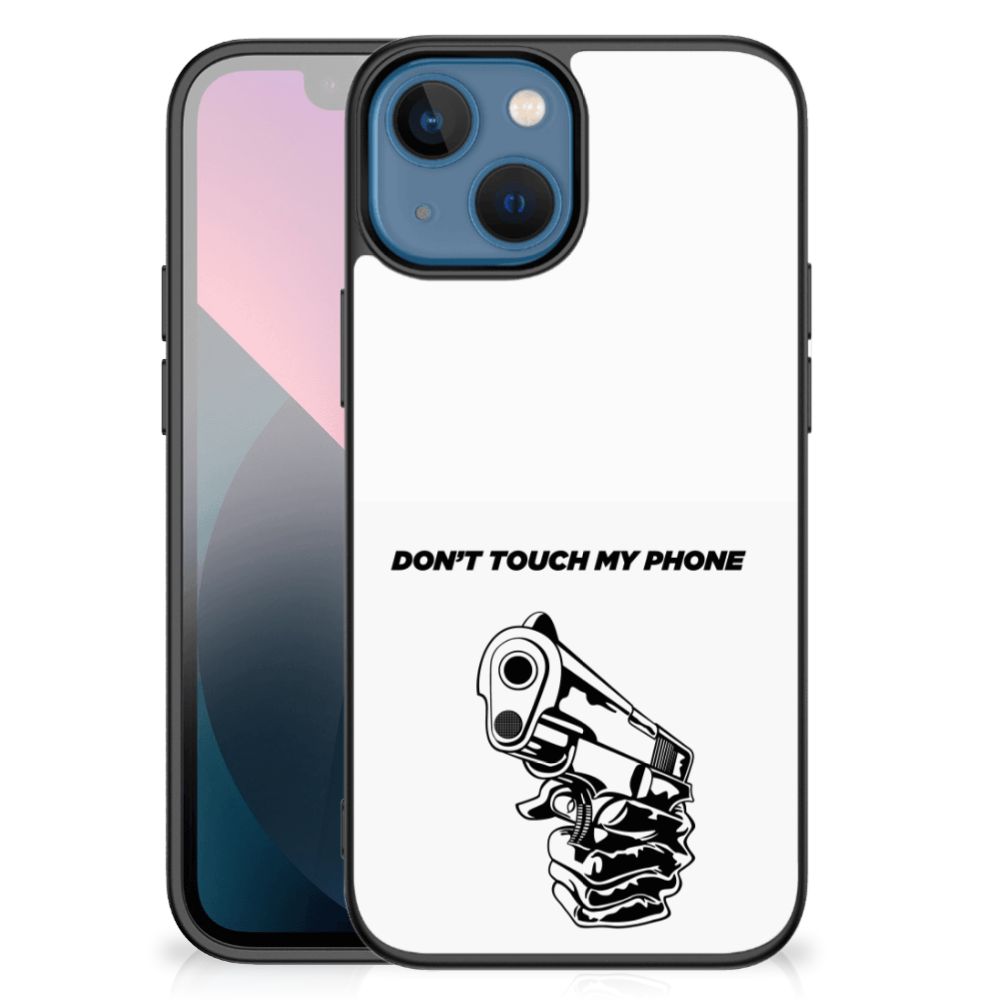 Apple iPhone 13 mini Telefoon Hoesje Gun Don't Touch My Phone
