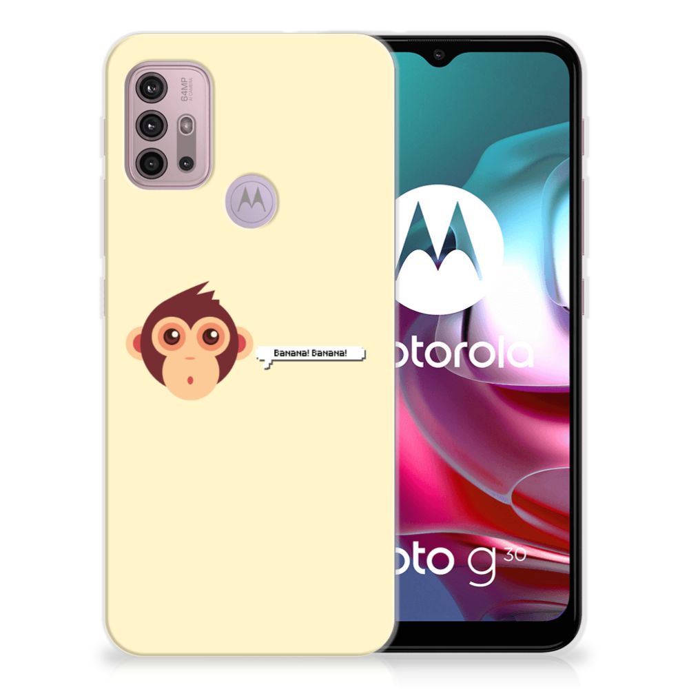 Motorola Moto G30 | G10 Telefoonhoesje met Naam Monkey B2C Telecom