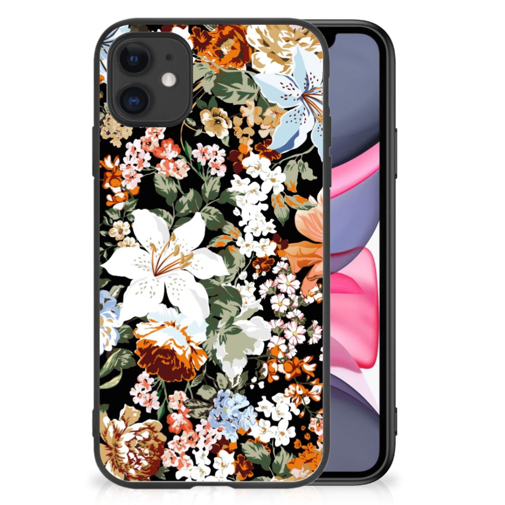 Bloemen Hoesje voor iPhone 11 Dark Flowers B2C Telecom