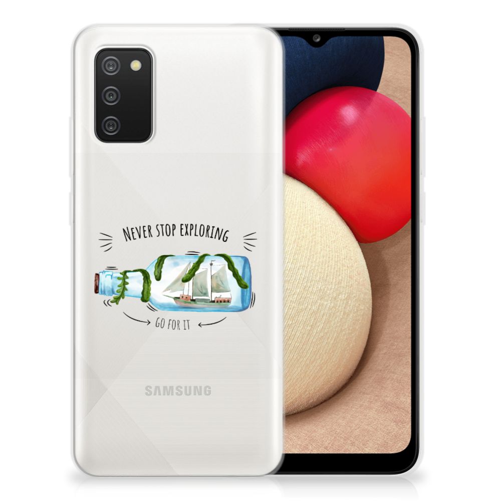 Samsung Galaxy A02s Telefoonhoesje met Naam Boho Bottle B2C Telecom