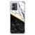 Motorola Moto G53 Anti-Shock Hoesje Marmer Wit Zwart - Origineel Cadeau Man B2C Telecom