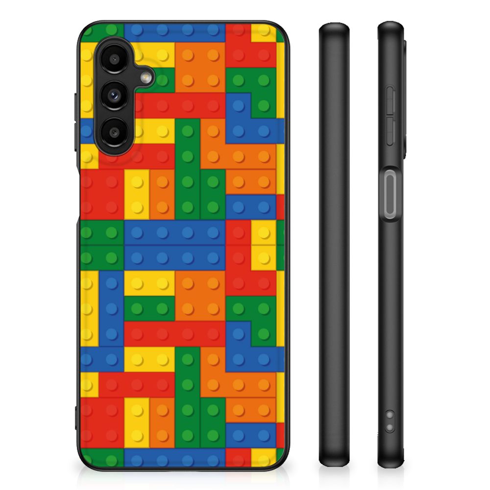 Samsung Galaxy A14 5G Back Case Blokken met kleurrijk blokkenpatroon voor bescherming en stijl.
