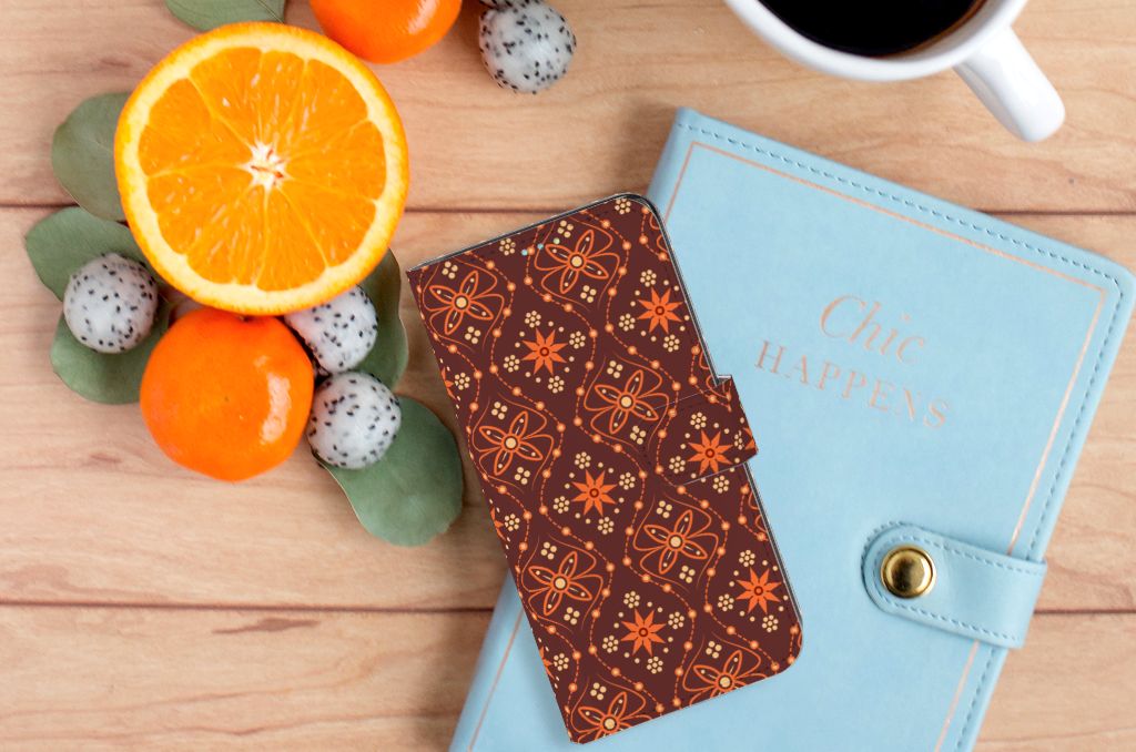 Samsung Galaxy A52 Telefoon Hoesje Batik Brown