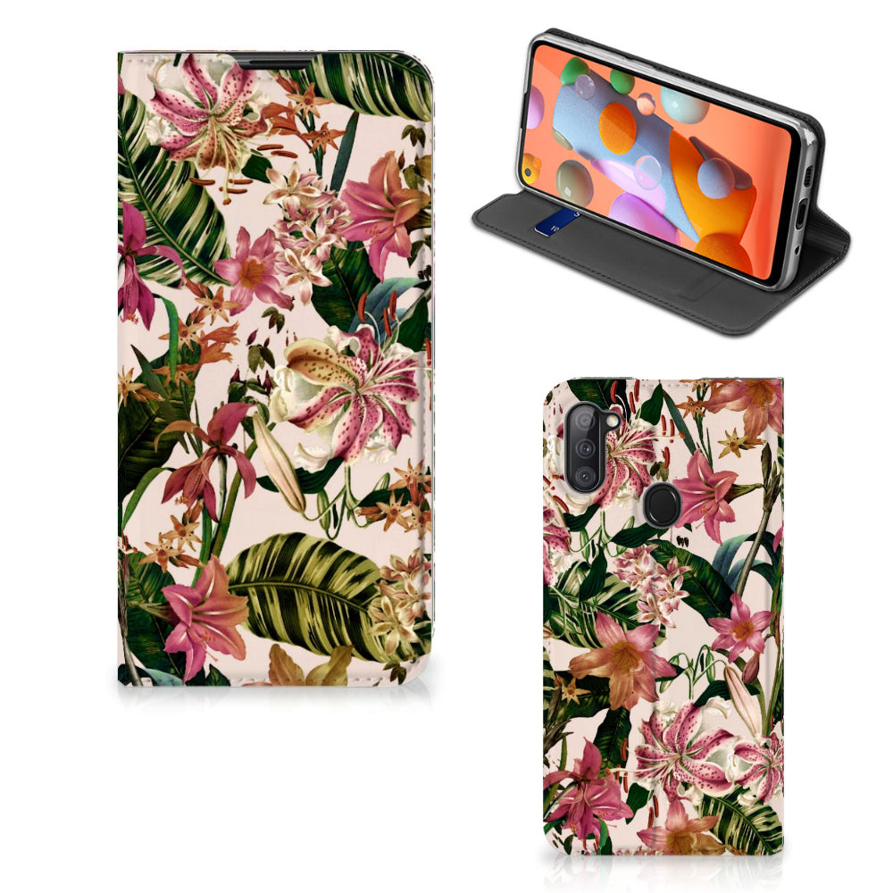 Samsung Galaxy M11 | A11 Smart Cover Flowers