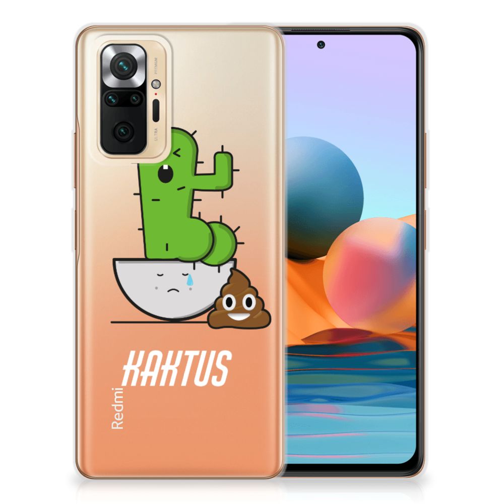 Xiaomi Redmi Note 10 Pro Telefoonhoesje met Naam Cactus Poo B2C Telecom
