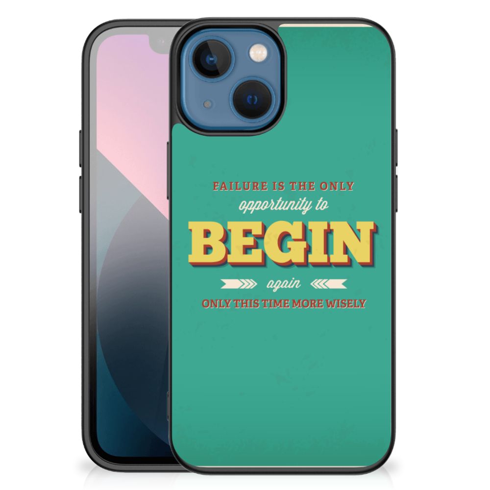 Apple iPhone 13 mini Telefoon Hoesje met tekst Quote Begin