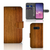 Samsung Galaxy S10e Book Style Case Donker Hout