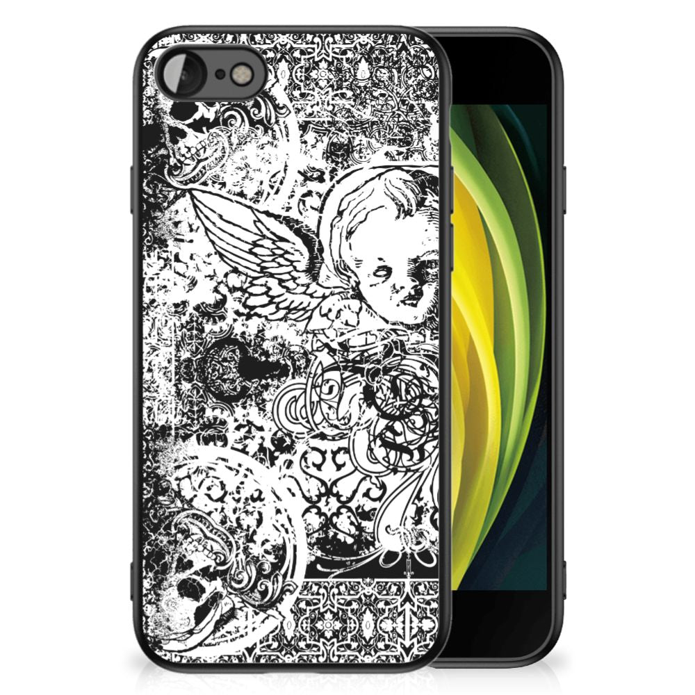 Telefoonhoesje iPhone SE 2022 | SE 2020 | 7/8 Skulls Angel met een opvallend ontwerp en bescherming voor je smartphone.