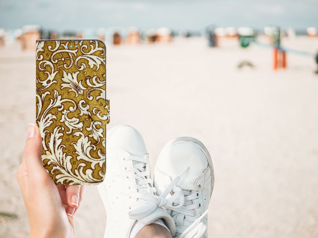 Wallet Case OPPO A74 4G Barok Goud