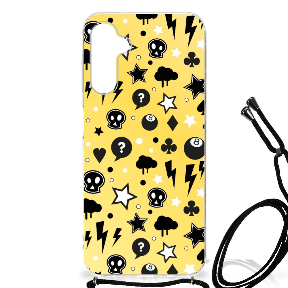 Extreme Case Samsung Galaxy A14 5G Punk Geel - Uniek telefoonhoesje met helder punk geel design.