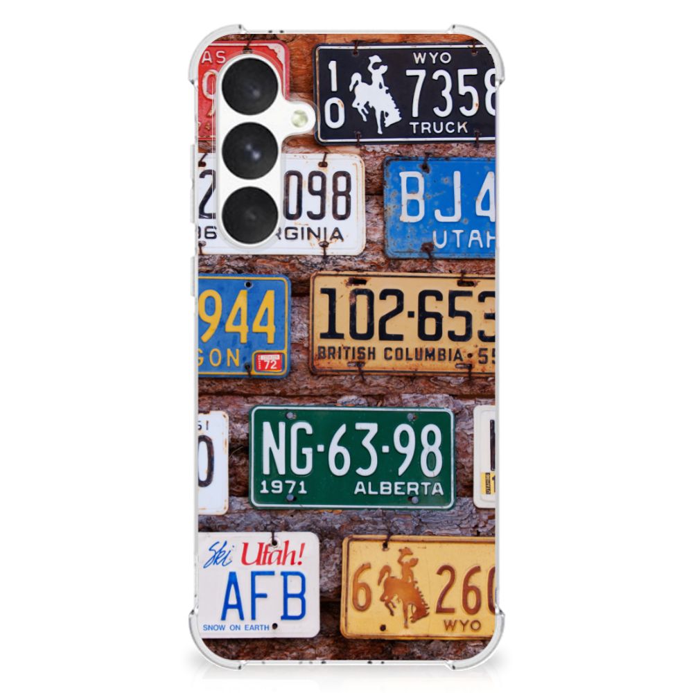 Samsung Galaxy A55 Anti-shock Hoesje met foto Kentekenplaten