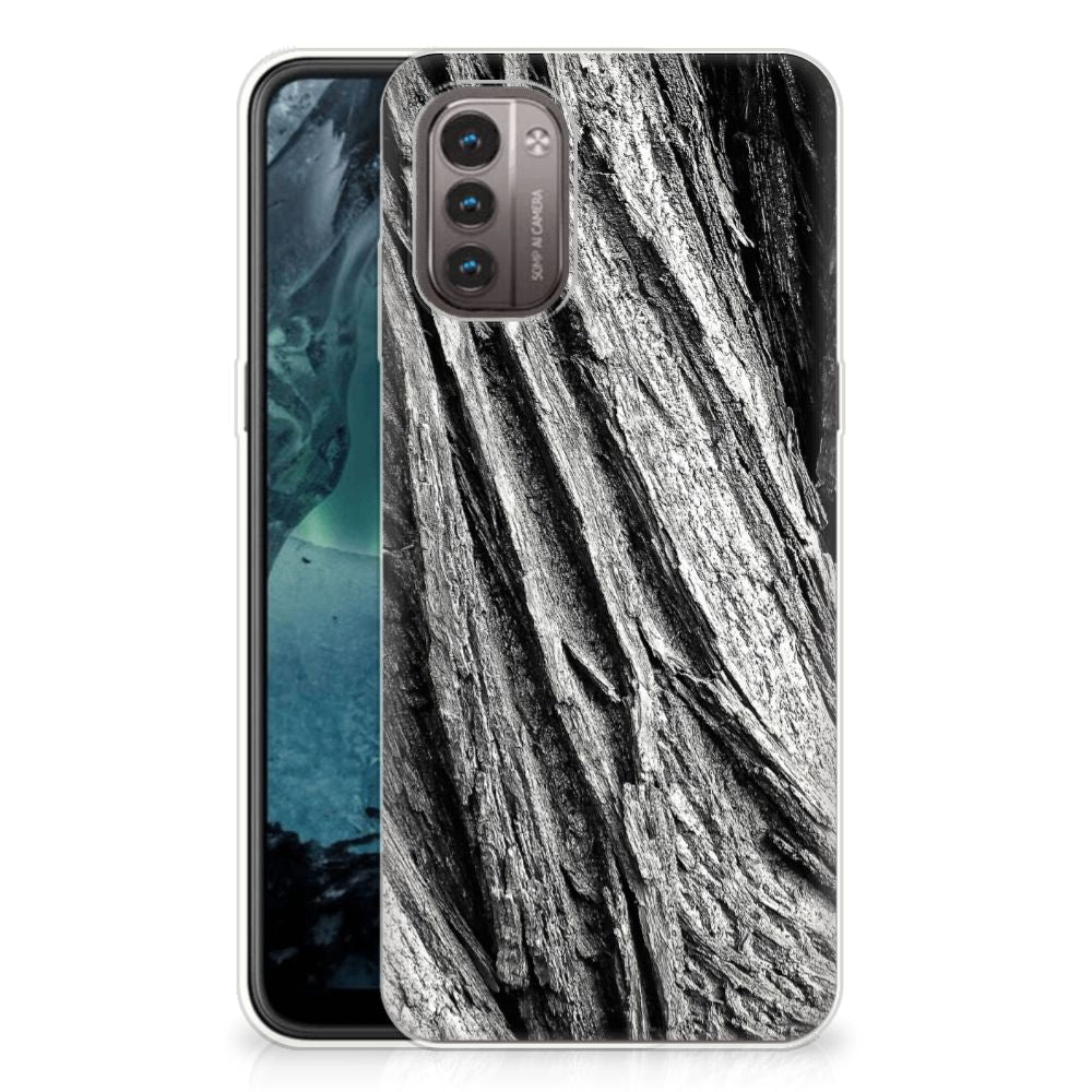 Bumper Hoesje Nokia G21 | G11 Boomschors Grijs