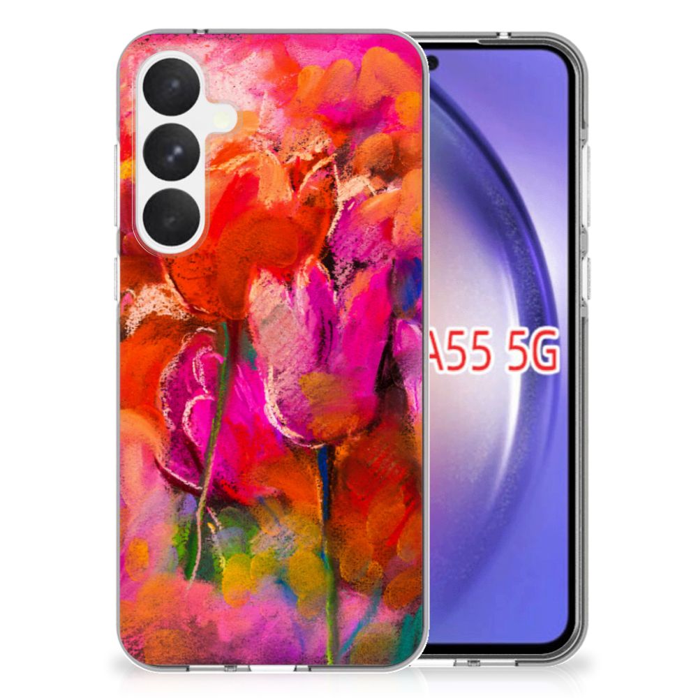 Hoesje maken Samsung Galaxy A55 Tulips